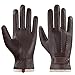 Produktbild Acdyion Herren Winter Warme Outdoor Lässige Lederhandschuhe Rutschfeste Touchscreen Texting Geeignet Wollfutter Weiche Winddicht Handschuhe aus Echtleder(brown, M)
