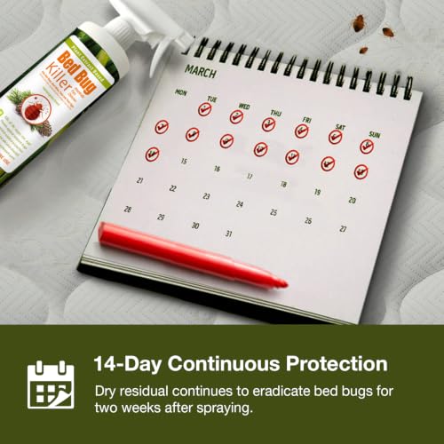 Image of EcoVenger Bed Bug Killer 16OZ | 2026 Upgraded New Refreshing Lemongrass Scent | 100% Efficacy | Kills All Stages incld Eggs on Contact | 14 Day Residual Protection | Plant-Based Child & Pet Safe