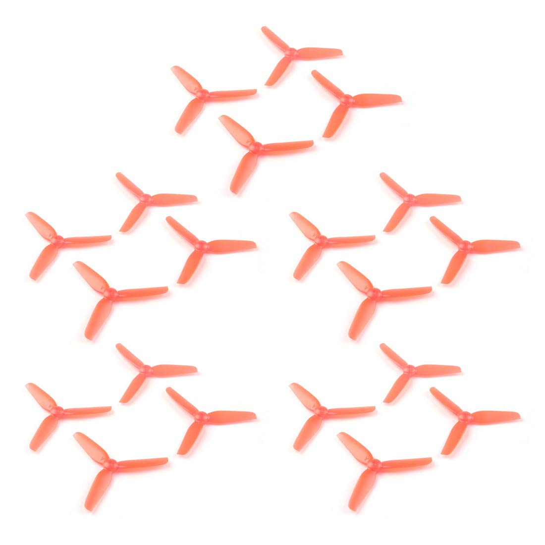 Happymodel 2.5 inch 65mm 1.5mm Shaft 3-Blade Toothpick Propeller Props Paddle for Larva-X FPV Racing Drone 1102/1103 Motor (10Pairs,red)
