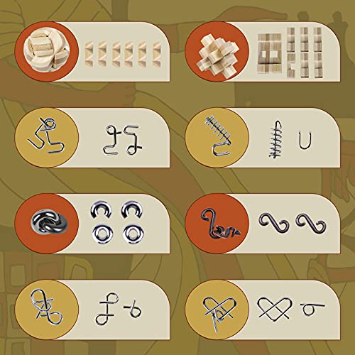 Rlylf Educational Toys Jigsaw Iq Puzzles Logic Test Unlock Interlock 3D Puzzle Games Brain Teaser Puzzles For Kids And Adults Metal Mind Puzzle Box #TOP3