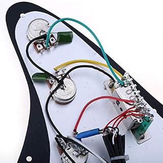 Musiclily 11 Trous SSS Loaded Pickguard avec Micros Dual Hot Rail High Output Set pour Guitare électrique Fender Squier… - Les Beatles, Paul McCartney, John Lennon, RIngo Starr, George Harrison Musiclily 11 Trous SSS Loaded Pickguard avec Micros Dual Hot Rail High Output Set pour Guitare électrique Fender Squier… – Image 5