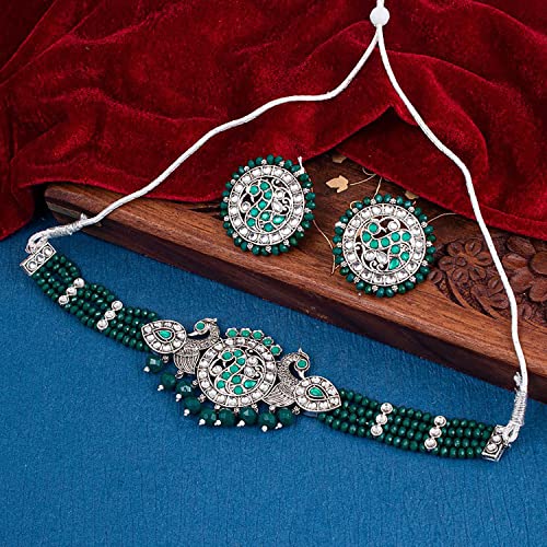 Image of Sukkhi Gold Plated Choker Necklace Set For Women