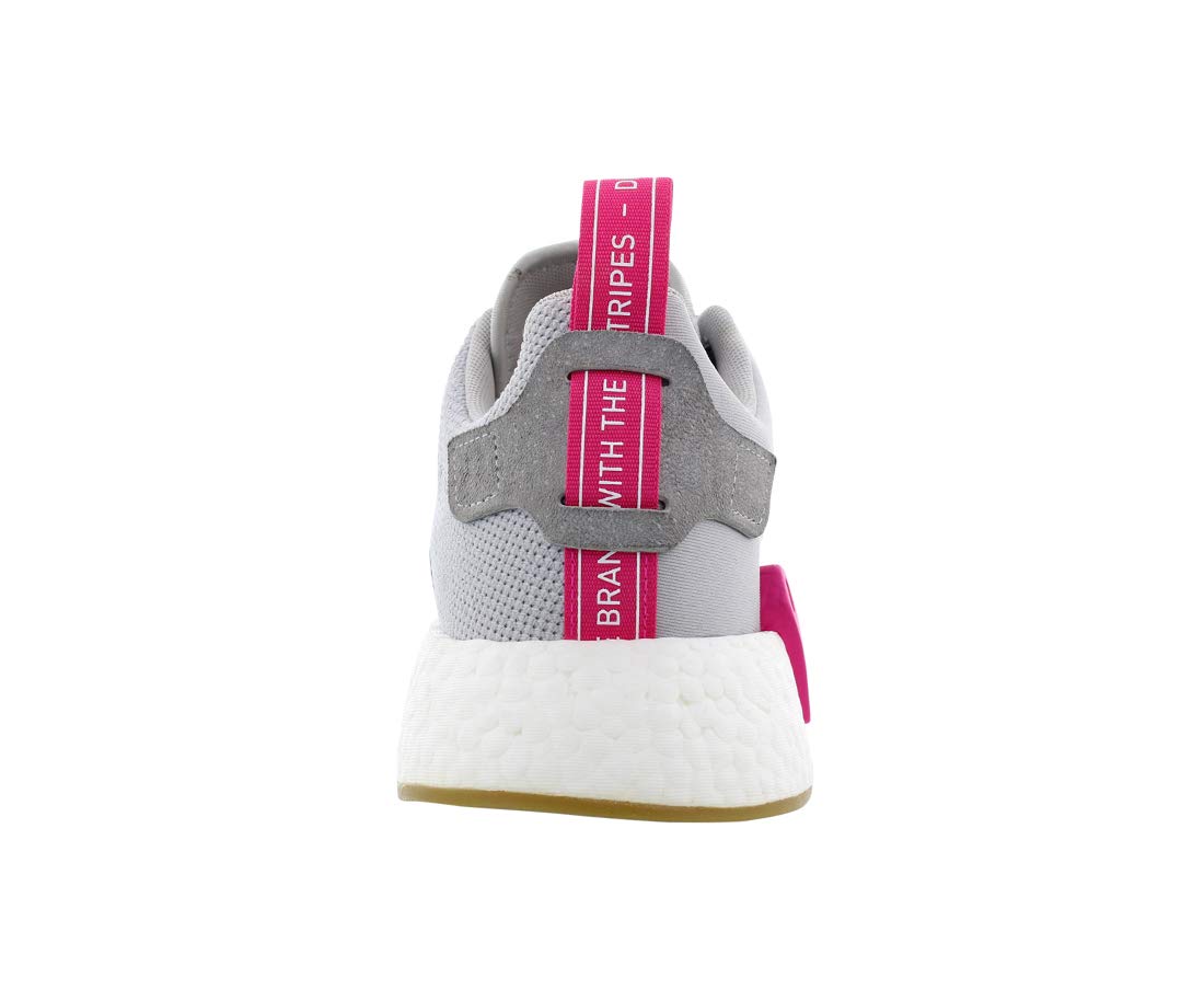 adidas Originals Women's NMD_R2 W Running Shoe, Two/Grey Three/Shock Pink, 10 M US