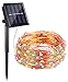 Produktbild Lichterkette Außen, Bovon Solar LED Lichterkette, 100 LED, 10m, Wasserdicht IP65, Außenbeleuchtung Solarlichterkette für Gärten, Häuser, Tanzen, Halloween, Weihnachten, Hochzeiten (Mehrfarbig)