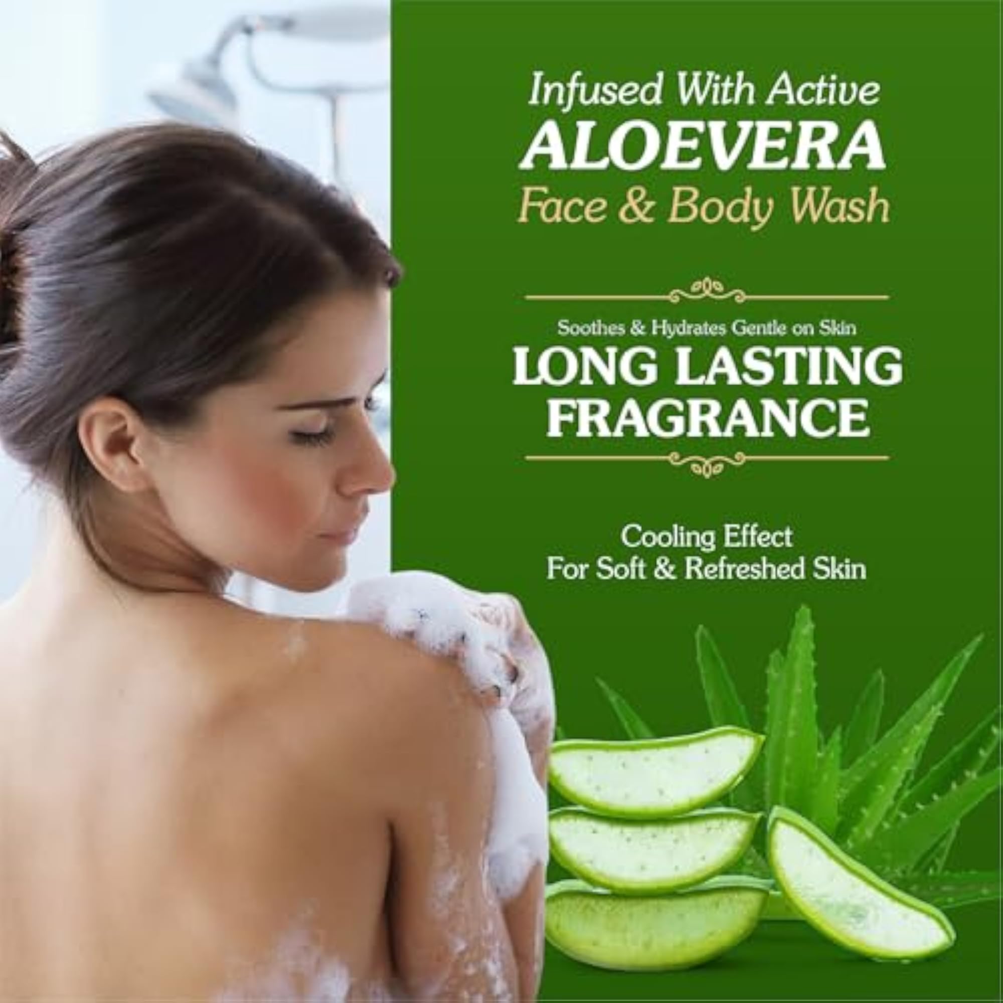 Aloe Vera & Orange Body Wash Gel with Scrub Beads