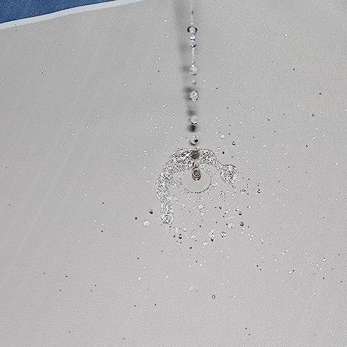 Rideau de douche imperméable KnSam anti-projections avec anneaux - 4