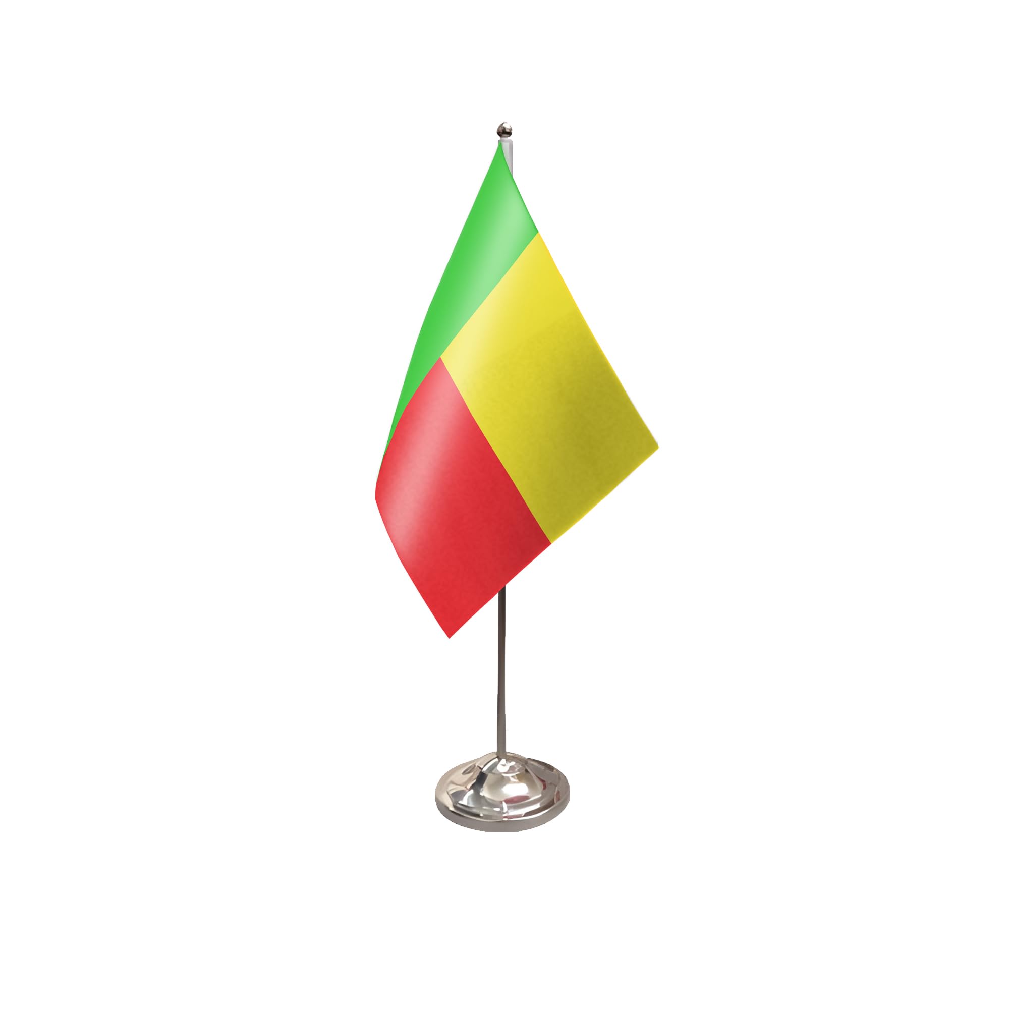 Flagtex Benin Satin Table Flag With Chrome Pole & Base