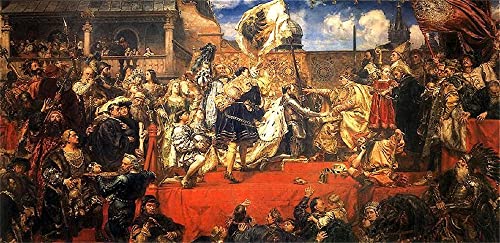 Art mural de Jan Matejko pour décoration de chambre et salon vintage 60x90cm