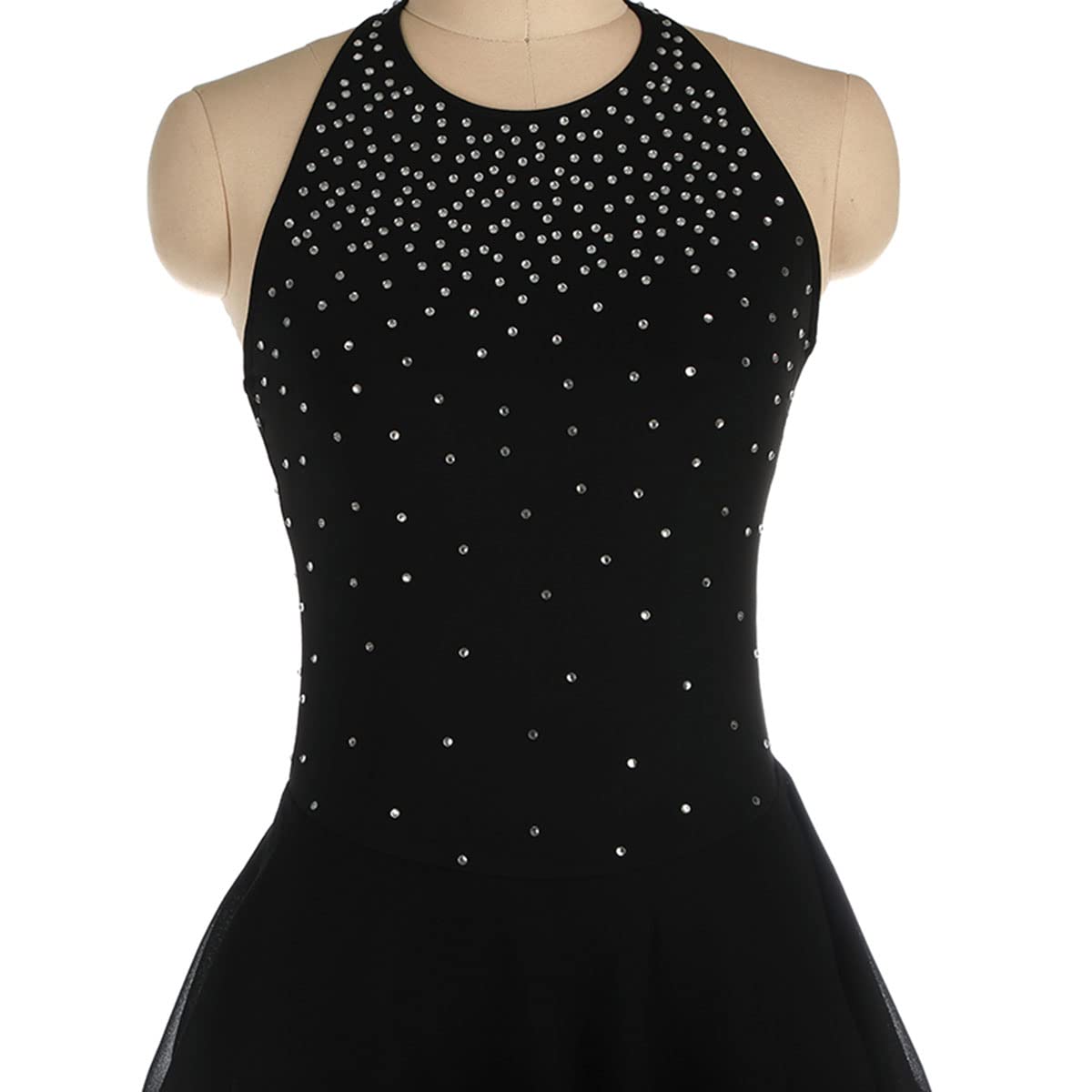 Vestito da ragazza per pattinaggio artistico, per l'inverno, per lo sport, per il pattinaggio, per ragazze