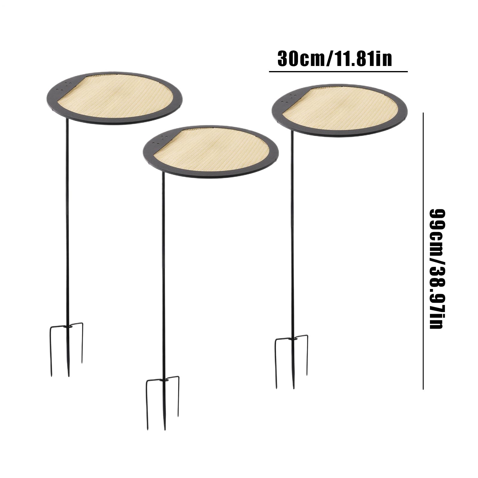 Générique Pflanzenschutz Netz | 3 Stück Gartenschirme Set, Ausziehbarer Wetterfester Schattenspender Für Garten Balkon Terrazza Poolbereich Und Hof