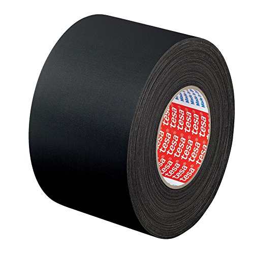 Tesa 04651 Premium Schwarz Gewebeband 25m 50mm