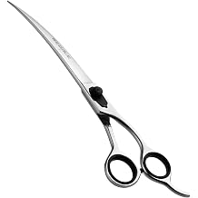 7.5-Inch Deluxe Hand-Crafted Japanese Steel Barber Curved Shear For Afro and Beard