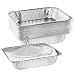 NYHI 9" x 13 " Aluminum Foil Pans With Lids (10 Pack) | Durable Disposable Grill Drip Grease Tray | Half-Size Deep Steam Pan and Oven Buffet Trays | Food Containers for Catering, Baking, Roasting