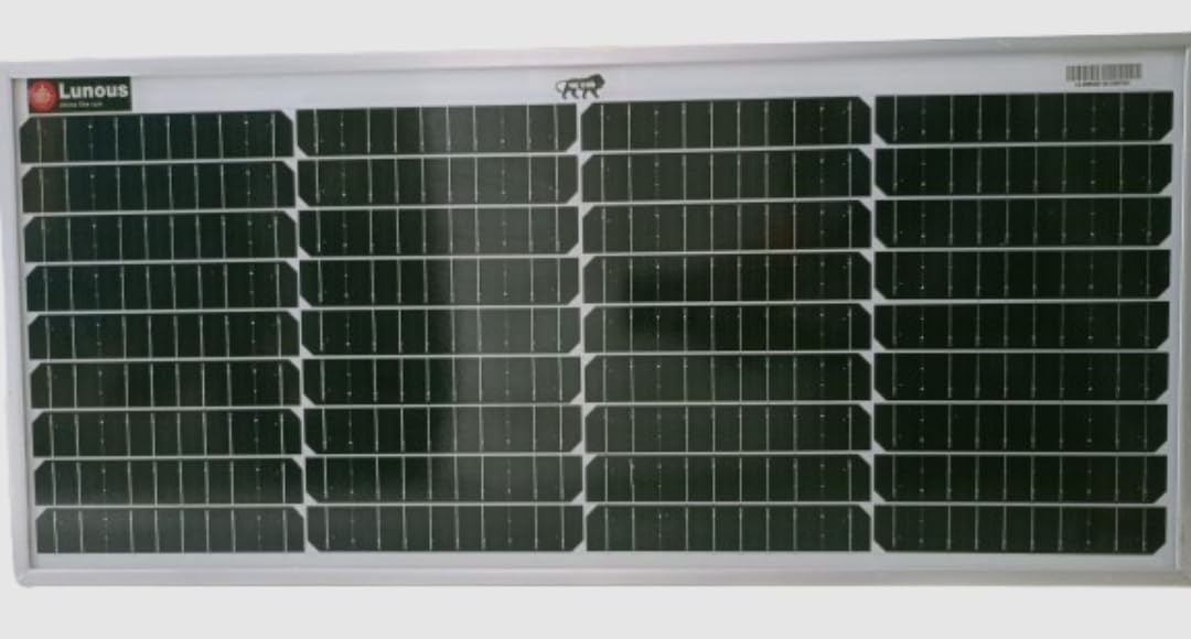 Solar Panel 45 WATT/12 V Mono PERC | Monocrystalline Solar Panel with 25-Year Performance | High Efficiency | PV Module | Portable | Light Weight | Water Proof Panel