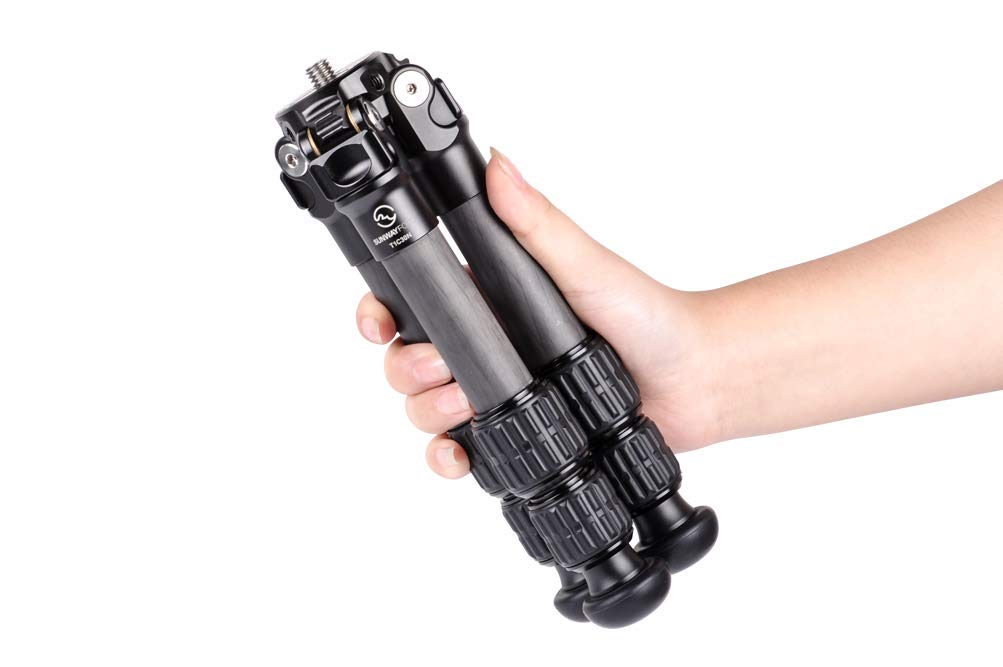 Sunwayfoto Mini pieds de trépied en fibre de carbone T1C30N CF Sunway