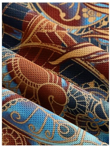 Milumia Women's Vintage Tie Back Halter Dress Boho Print Mesh Short Dresses4