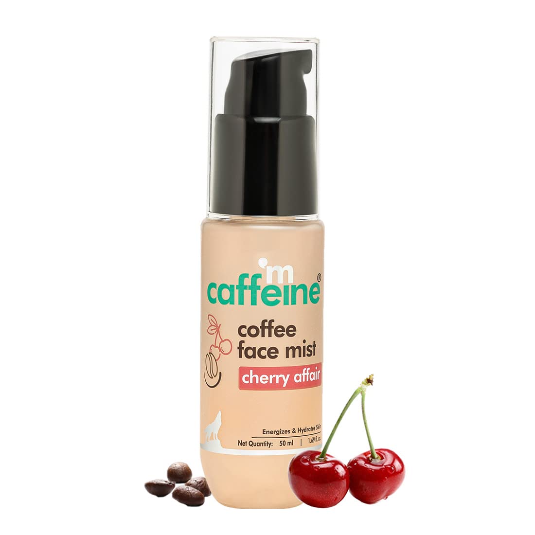 mCaffeine Cherry Affair Hydrating Coffee Face Mist | Hyaluronic Acid & Caffeine Infused Mist for Glowing Skin | Energizes & Tones | Lightweight &…