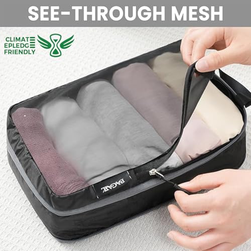 BAGAIL 6 Set Ultralight Compression Packing Cubes Packing Organizer for Travel Accessories Luggage Suitcase Backpack - Image 4