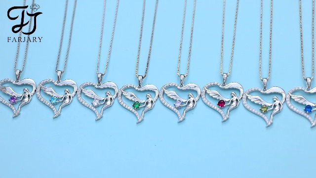 AEONSLOVE Collana Angelo Custode In Argento 925 Con Ametista – Ciondolo Significativo Porta Fortuna Per Donna - 2