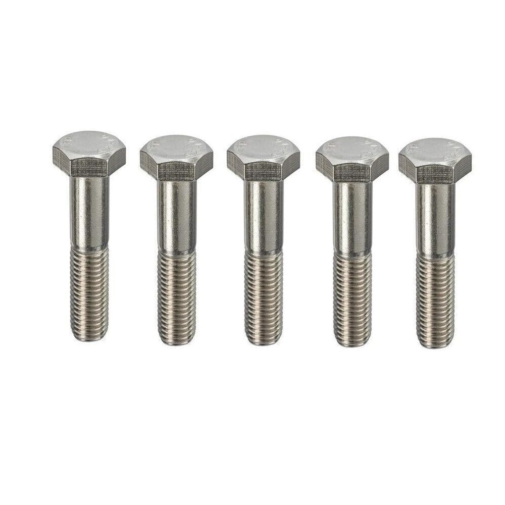 100x M10 x 180mm Bright Zinc Plated Steel Bolts, Partially Threaded Hexagon Head Bolts, Strong Corrosion-Resistant BZP Hex Bolts for Industrial and DIY Applications
