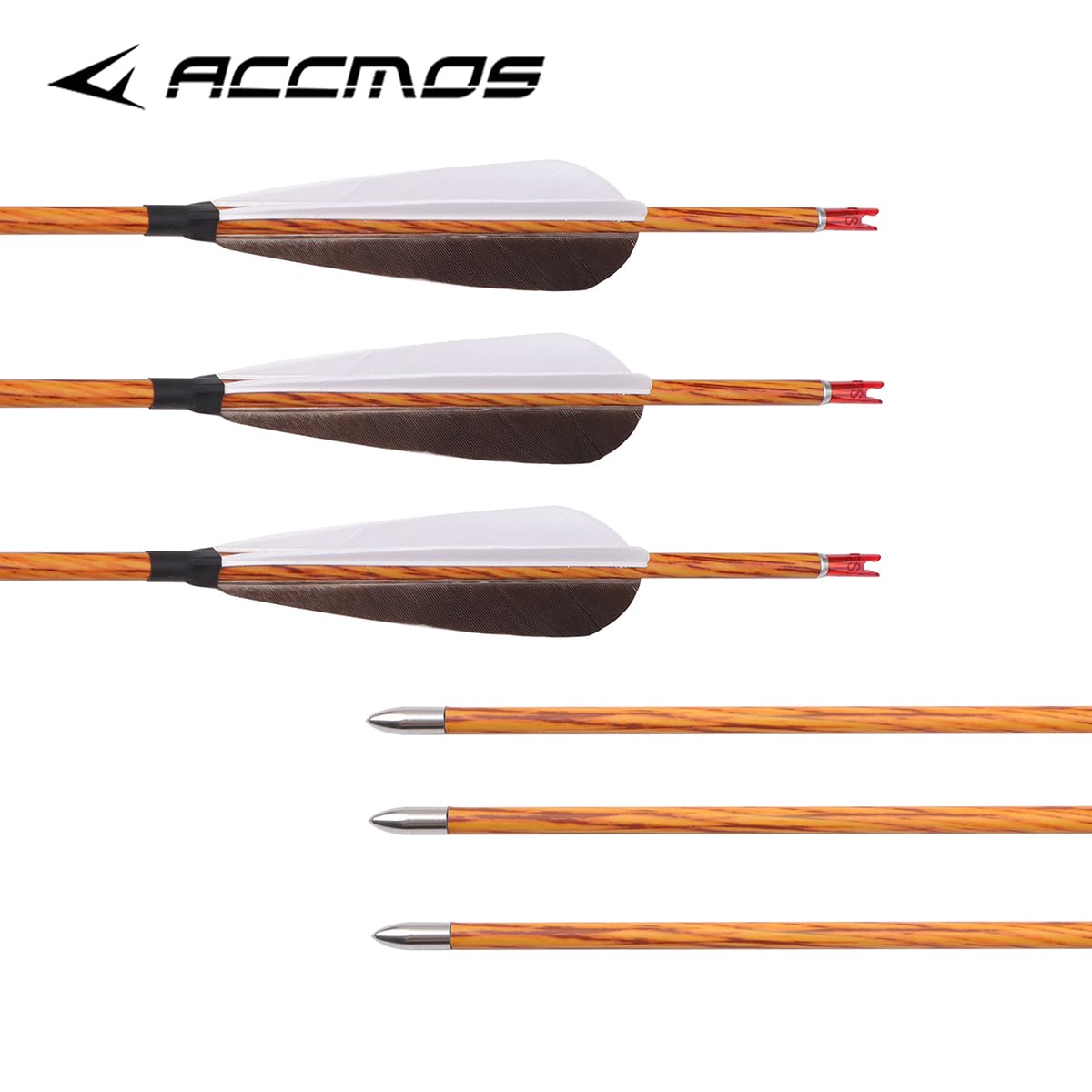 Frecce Da Tiro Con L'Arco ACCMOS 6 Pezzi - Carbonio Spine 700, 30 Pollici | Per Caccia E Allenamento - Foto 7