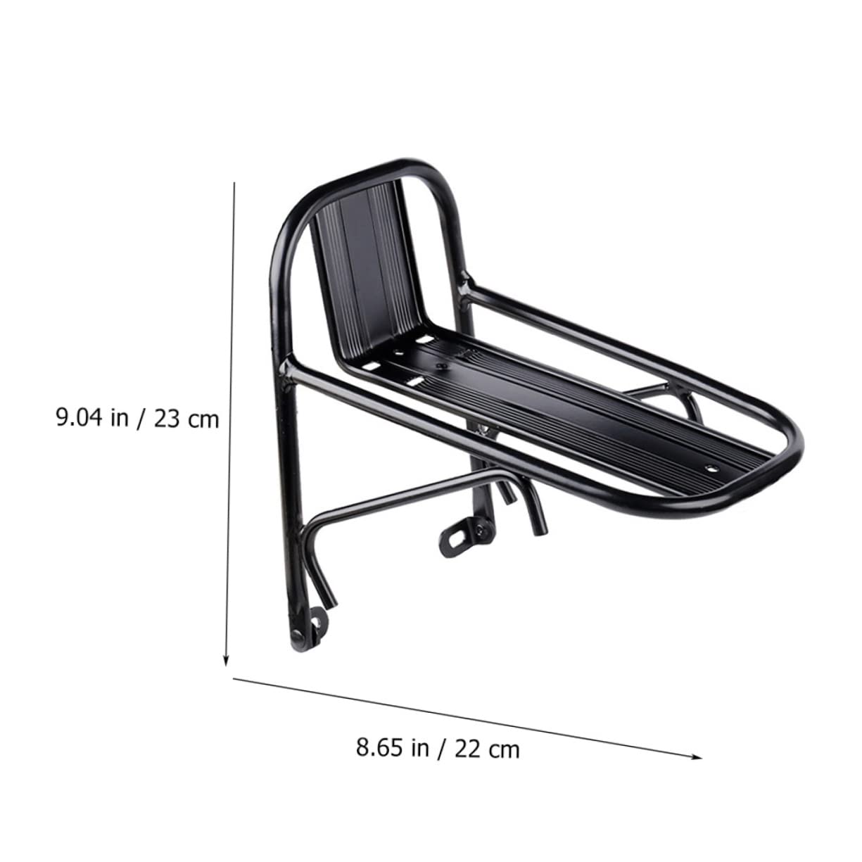 BESTonZON Professional Bike Front Cargo Rack Lightweight Carrier for Mountain Biking Easy to Install Durable Design for Transporting Goods and Gear