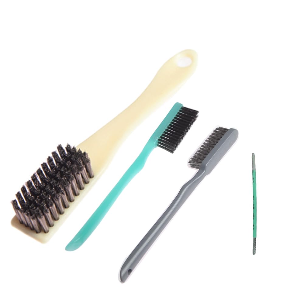 WerkaSi Wire Brush Rust Scrub Cleaning BBQ Grill Tools Welding Metal Rust Removal Stainless Steel Brush for Clean Garage Shop House Car Kitchen
