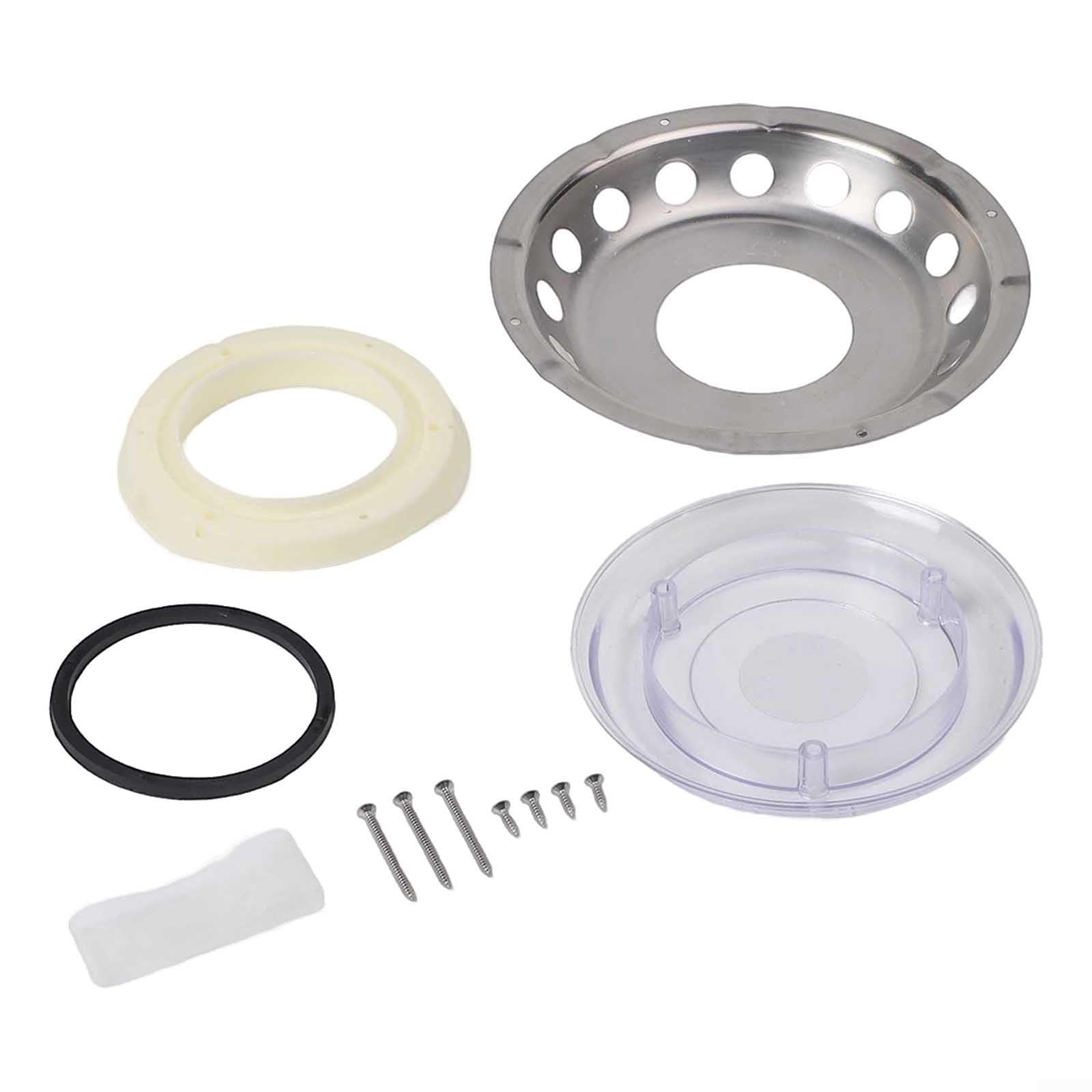 Grille d'aération ronde en acier inoxydable pour bateau (23 cm) avec fixation à vis - Matériel résistant pour yachts et caravanes - 9 en 1