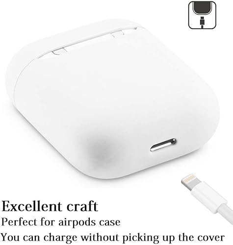 Miniatura 3 de Funda para Airpods sin llavero, funda para AirPods, funda protectora completa de silicona para AirPods, compatible con Airpods 1 y 2, LED frontal