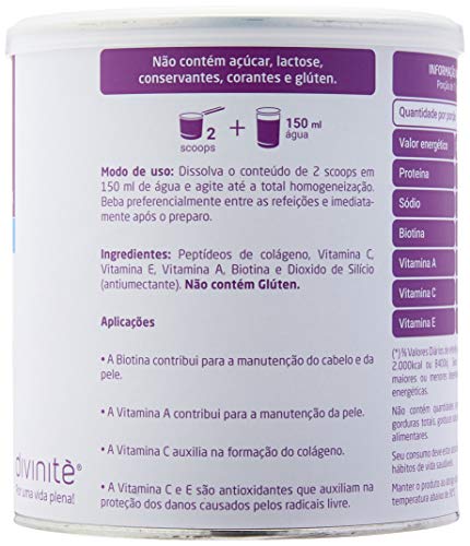 Colágeno Hidrolisado - New Skin - Neutro - 330 gr, Divinitè Nutricosméticos