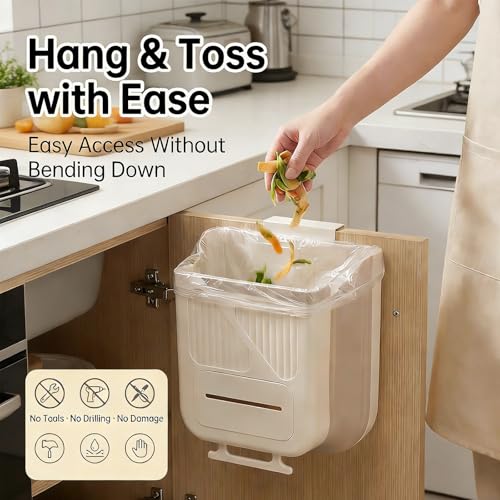 Caneca plegable para colgar en cocina, gris miniatura 6