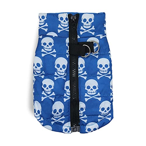 犬服 秋冬 ファスナー付き 着脱簡単 犬 防風服 背中開き 犬 コートパピーサイズ有 犬の服 子犬服 ノースリーブ ドッグウェア 犬 猫 防寒 暖かい 犬 コート服 牽引ロープハング可能 (M,G)