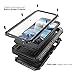 Compatible iPhone 8Plus Case, Waterproof Phone Case for iPhone 7 Plus with Stand, Shockproof Military Grade Heavy Duty Silicone with Screen Protector Full Body Metal Cover for Apple Black