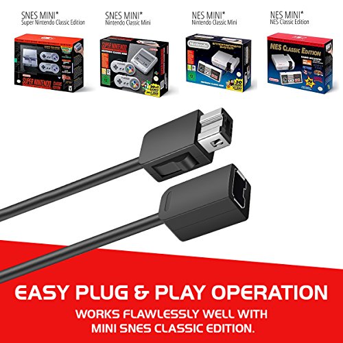 NES Classic Controller Extension Cable 3M / 10ft (2-Pack), SNES Extension Power Cord Compatibility Nintendo SNES Classic Edition Controller (2017) and Mini NES Classic Edition (2016), Wii, Wii U by i-Kawachi - Used condition - Image 3