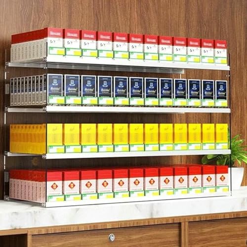 Support rectangulaire pour étuis à cigarettes en acrylique transparent de qualité - 2