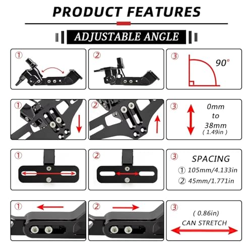 Support plaque Yamaha MT125 rigide pour éliminer le garde-boue lourd - 4