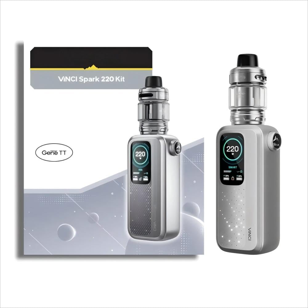 For VOOPOO Kit Vinci Spark 220 Mod 220 W Box (Argent tech) 6,5 ML Réservoir