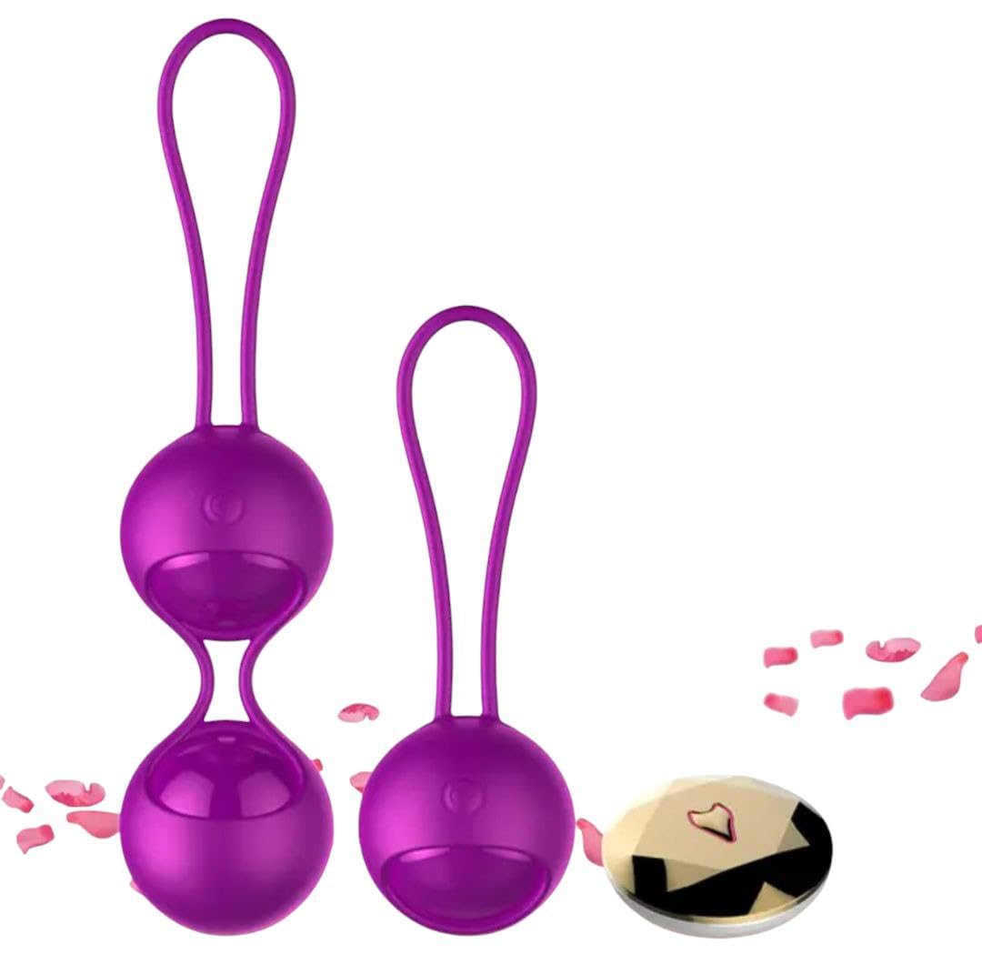 9 Modalità di Màssaggio Silicone Kēgēl Bàll 2 in 1 Palline con Telecomando Per il Pelvico Palline per Donna, Ricaricabile,Impermeabile,Liscio,Controllo della Vescica ed Esercizi del Pavimento Pelvico