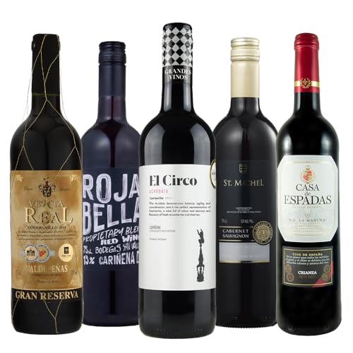 ワインセット ワイン スペイン飲み比べ 赤ワイン 5本セット 辛口 750ml×5 金賞受賞 フルボディ ミディアムボディ ワイン館 ビバヴィーノのサムネイル