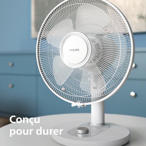 Ventilateur de table Philips Série 1000 CX1030/00 blanc à 3 vitesses - 8