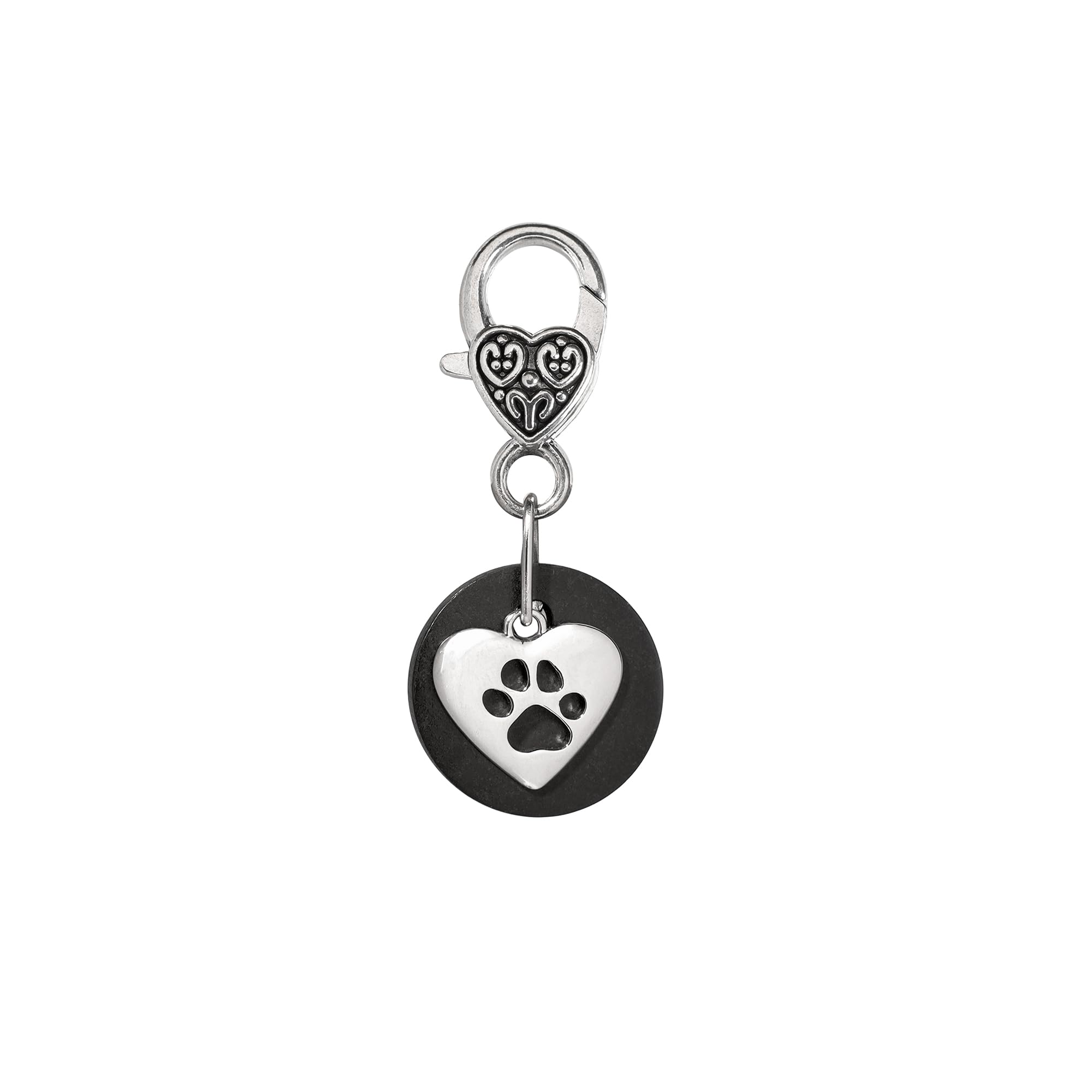 Shungite Pet Collar Charm - Natural Protection for Dogs Cats Durable Black Crystal Stone Backpack Tote Key Chain