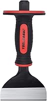 TOOLEAGUE Heavy Duty 8-Inch Masonry Brick Chisel with Hand Guard Protection - CR-V Steel for Concrete Demolition & Stone Cutting