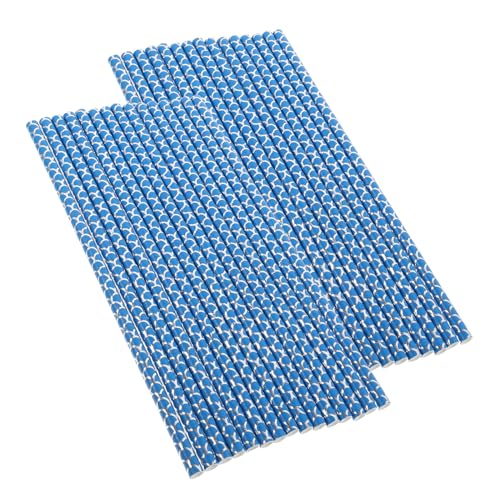 Pajillas desechables de papel azul 19.6 cm 100 pzs miniatura 1