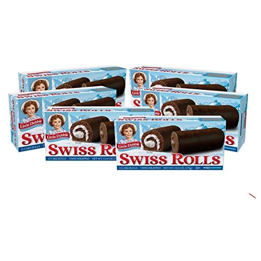 Little Debbie Swiss Rolls, 36 Chocolate Cake Rolls Layered With Creme (6 Boxes)