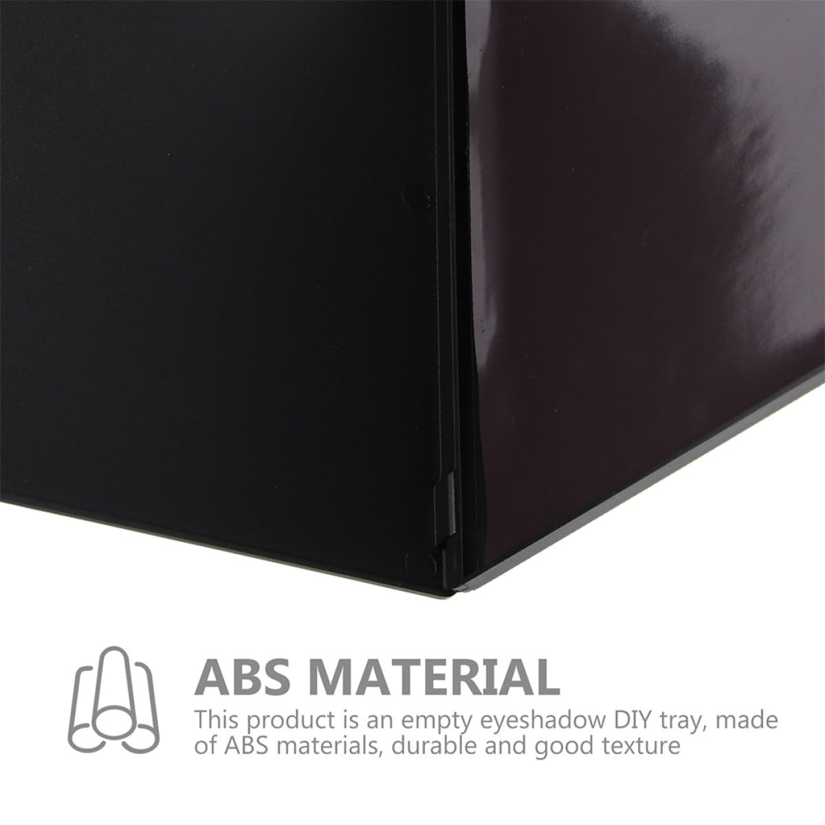 SHERCHPRY Palette Magnetica Nera Vuota per Ombretti 2 Pezzi in Abs Leggera e Resistente per Make Up On-the-go e Conservazione Cosmetici