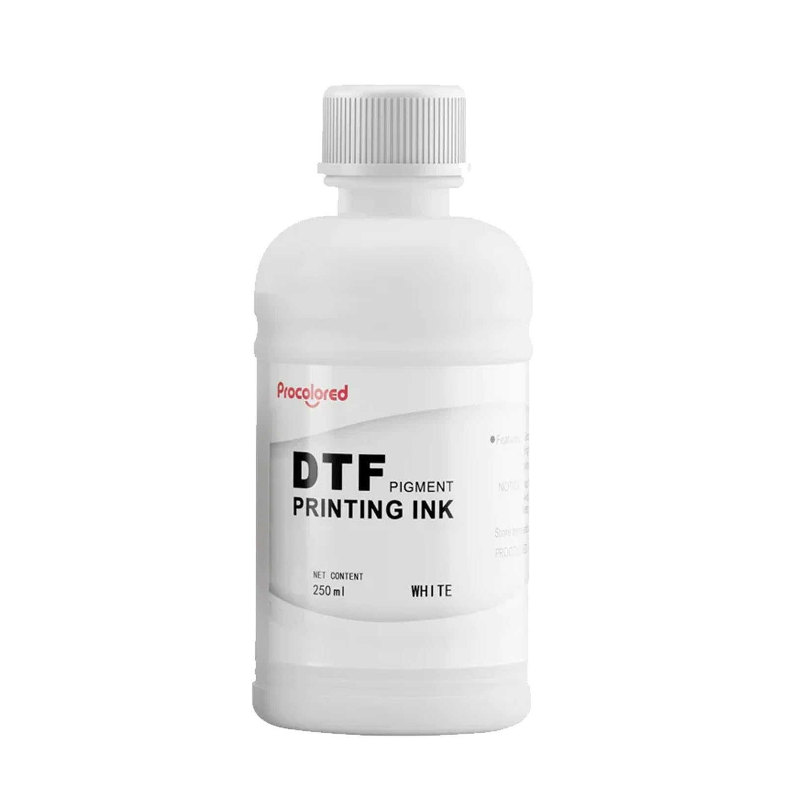 Procolored Dtf Recharge d'encre pour imprimante à transfert DTF L1800 R1390 L800 XP600 Blanc 500 ml
