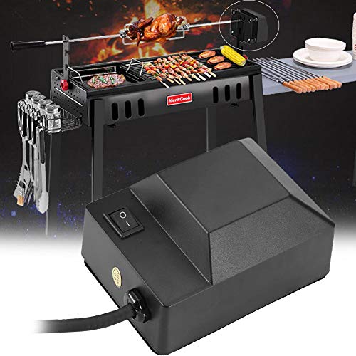 Braten Motorgrill Grillspießmotor BBQ Gasgrill elektrischer Hauptspießmotor wasserdichter batteriebetriebener Grillmotor, 220V EU Stecker