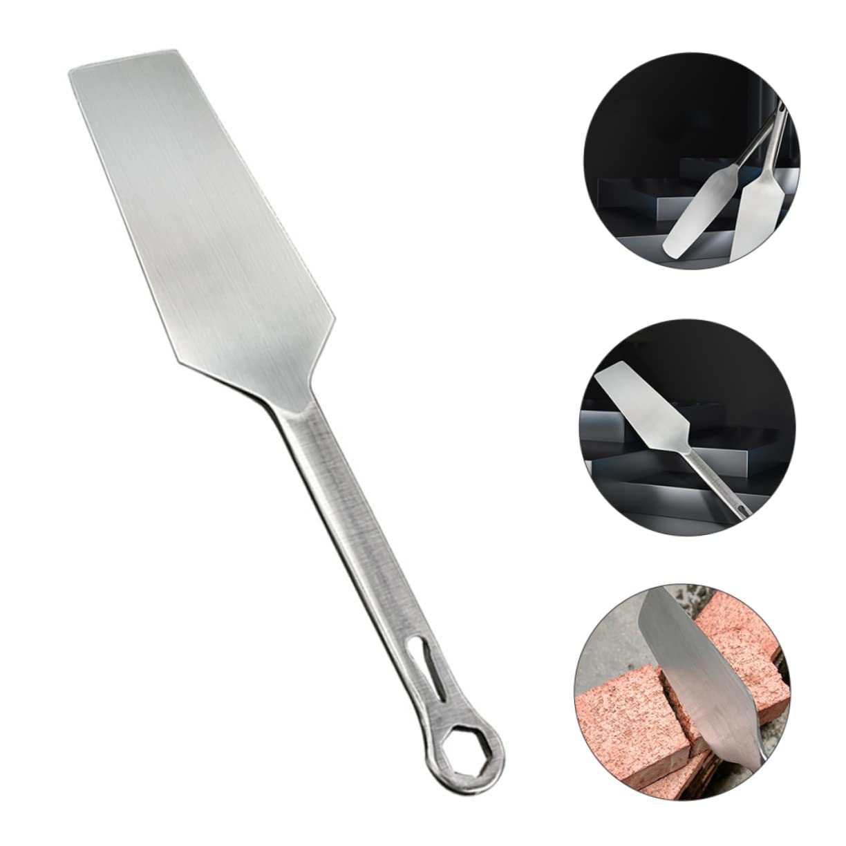HOMSFOU Multi- Espátula De Inoxidable Para Albañilería Cuchilla Para y Revestimientos Herramienta De Construcción Diseño De Mango Ergonómico Para Reparaciones y Acabados Paredes