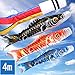 OKBABY 鯉のぼり こいのぼり大型 2022 庭園用 4mセット 鯉3匹 ゴールド鯉 鯉幟 端午の節句 初節句