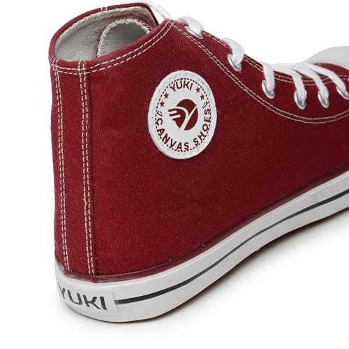 Image of YUKI Unisex Canvas Comfortable & Lightweight Sneaker for Men's and Women's | High Top Canvas Sneakers